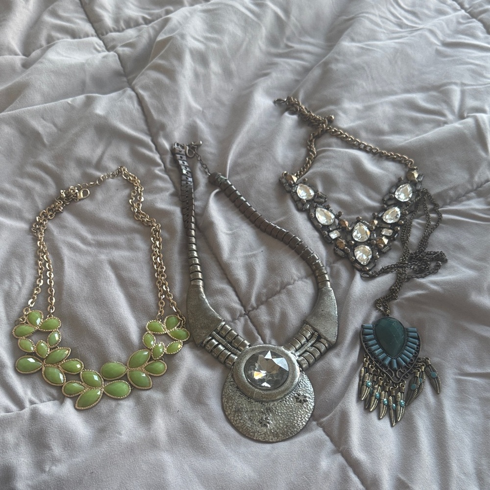 Elegant Multi-Color Necklace Set